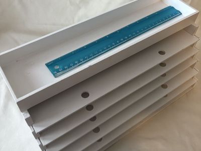 Totally Tiffany DeskMaid Pen & Ink Palace White Organizer Storage