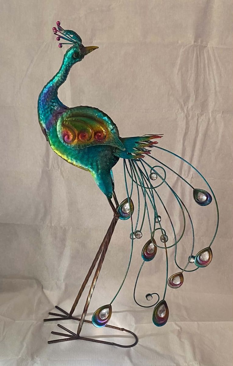 Peacock turquoise decor for event or home