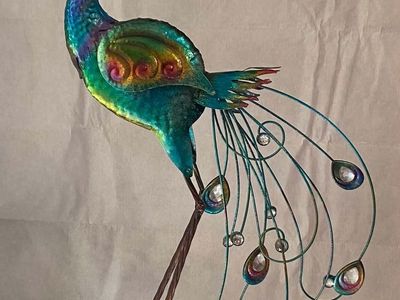 Peacock turquoise decor for event or home