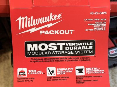 Milwaukee Packout Large Tool Box 48-22-8425 Modular Storage