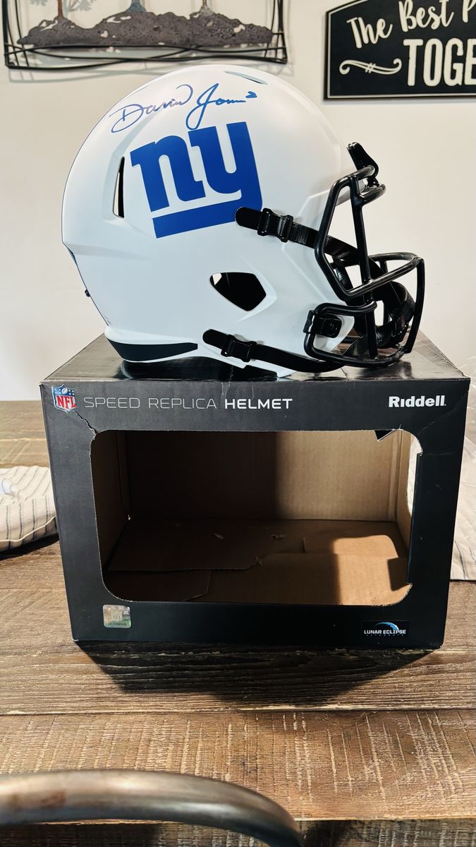 Daniel Jones Signed NY Giants Full Size Helmet
