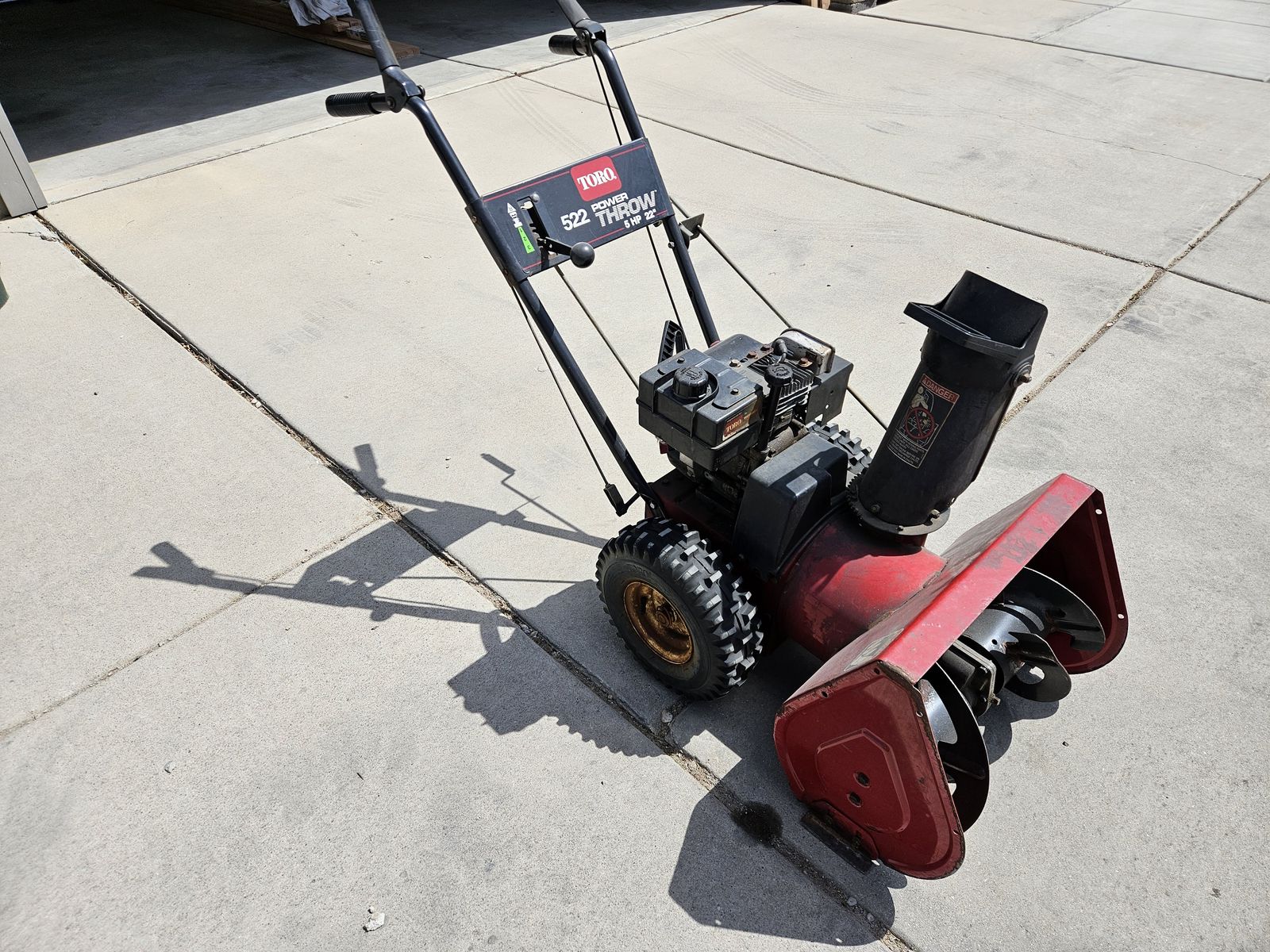 Toro 522 Snow Blower