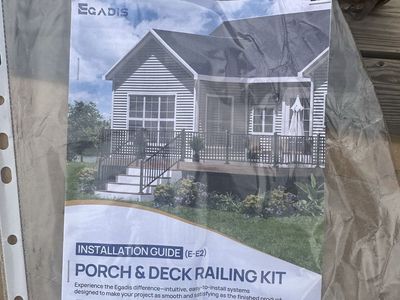 36 inch by 6 foot railing