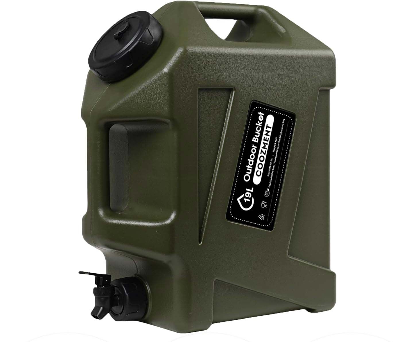 Green 5 Gallon Water Jug