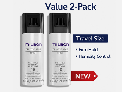 MILBON Firm Hold Shielding Hairspray #10 Travel Size 2-Pack 2oz NEW Fast Ship