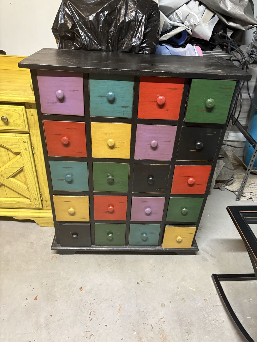 Multi-Color 20-Drawer Storage Chest Cabinet