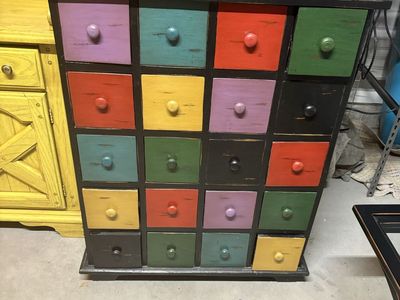 Multi-Color 20-Drawer Storage Chest Cabinet
