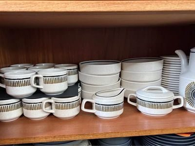 Vintage FULL SET Temper-ware Percussion DinnerwareDish Set