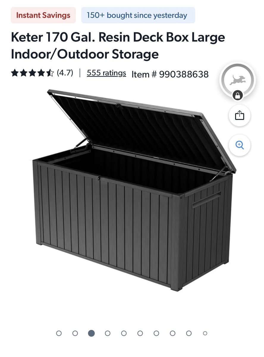 170 gallon deck box