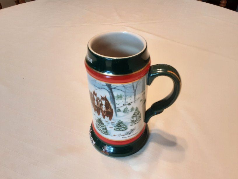1991 Budweiser Holiday Stein
