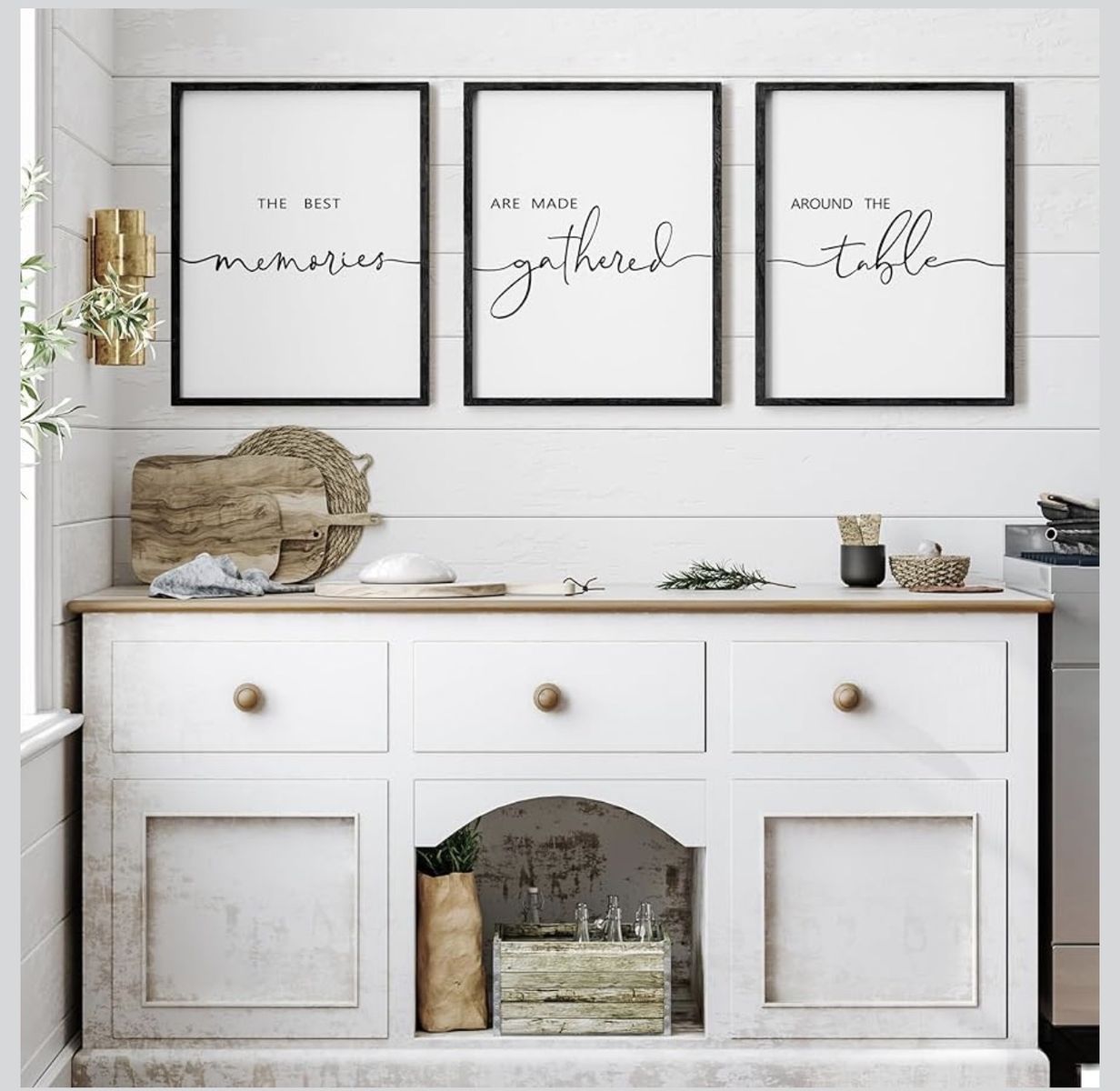 Set of 3 Framed Wall Art 11”x14”