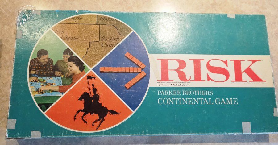 Vintage Parker Brothers Risk Continental Game 1968