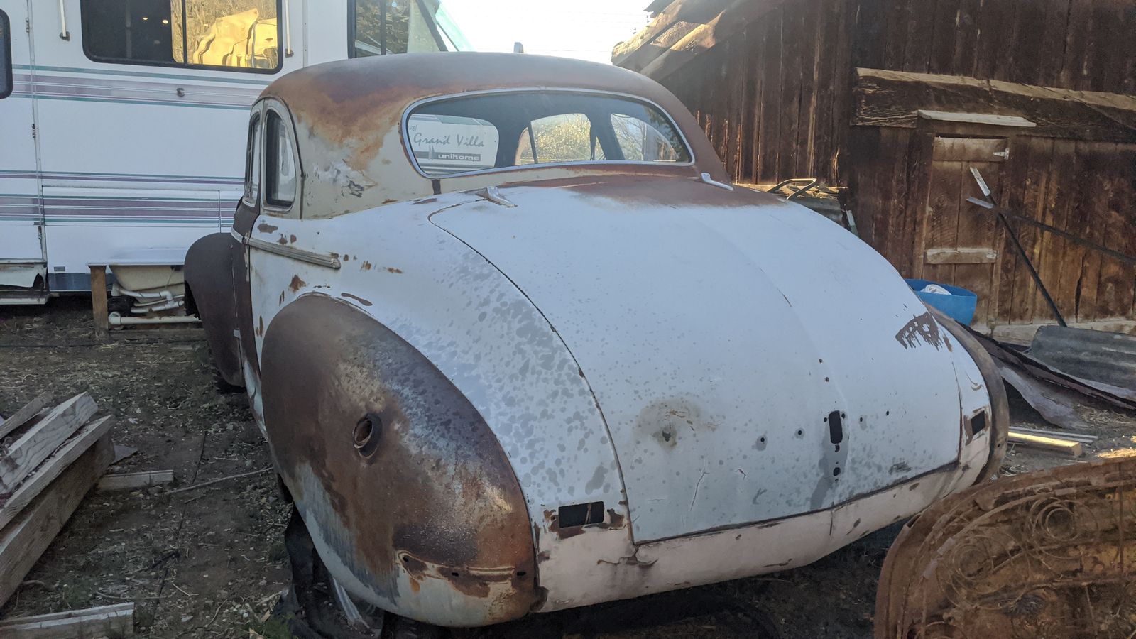 1947 Coupe – Chevy V8 Swap Project – Solid Patina | Non-Running Cars ...