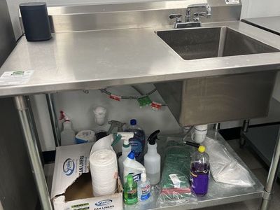 John Boos Stainless Steel Table with Sink