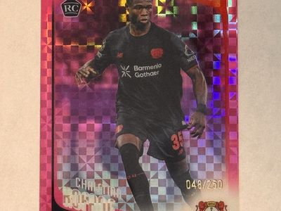 2025-26 Topps Chrome UEFA CC - Christian Kofane Rookie Pink X-Fractor /250