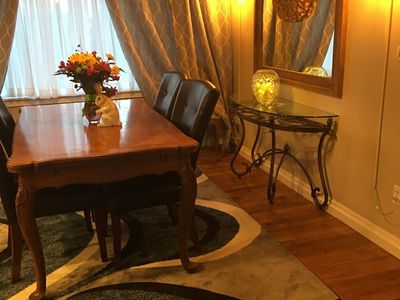 Antique French provincial, country style table, and chair chairs