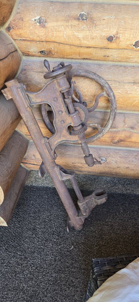 Vintage Boynton & Plummer Worcester Mass Post Drill Press 1875 Antique Cast Iron