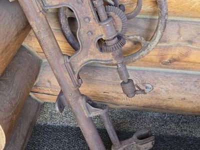 Vintage Boynton & Plummer Worcester Mass Post Drill Press 1875 Antique Cast Iron
