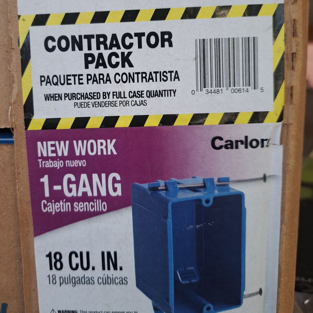 Electric 1 gang box 100