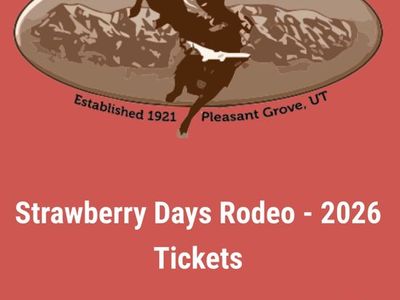Strawberry days 2 Saturday rodeo tickets for 60 obo