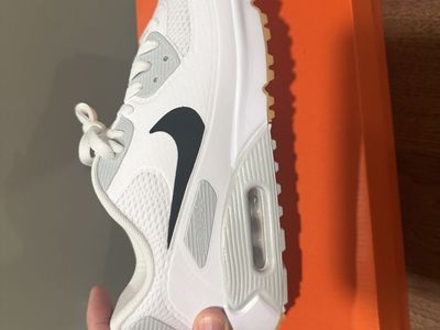 New Nike Air Max 90 G Golf Shoes White/Black Size 10, never worn