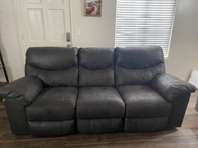 Reclining Sofa and Loveseat with console