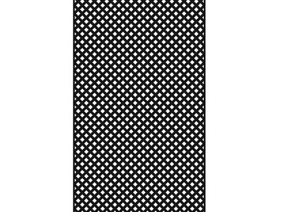 Black Privacy Diamond Vinyl Lattice - 4ft x 8ft