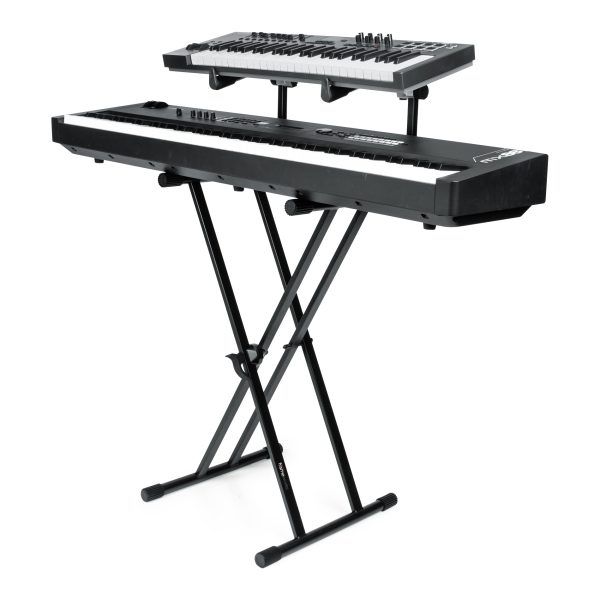 Gator Deluxe 2 Tier X Style Keyboard Stand GFW-KEY-5100X