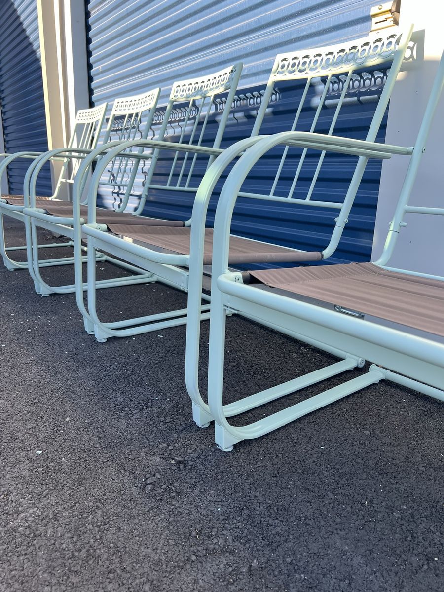 Chairs - Vintage Outdoor Metal Chairs(5)