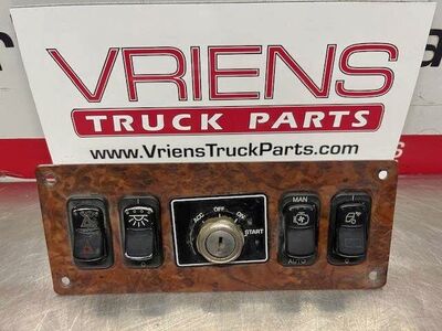 Kenworth W900 Ignition Switch Panel, Rosewood, Part # S64-1062-5