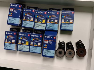 Brady label cartridges