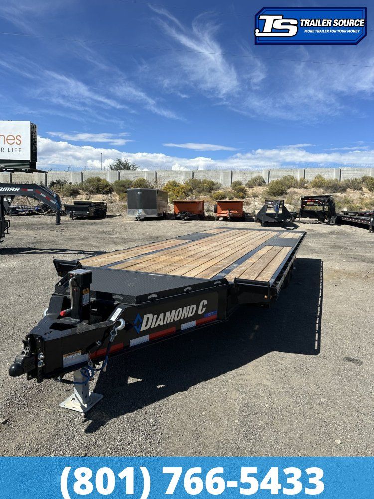 8.5x24 Diamond C DET 207 Deckover Tilt Trailer -  15.5K GVWR -