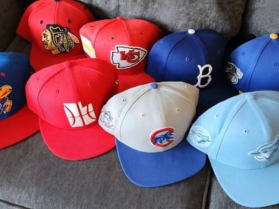 Lot of 8 Snapback Sports and Team Caps - Zephyr, '47 Brand, Mitchell & Ness, New Era, OSFM