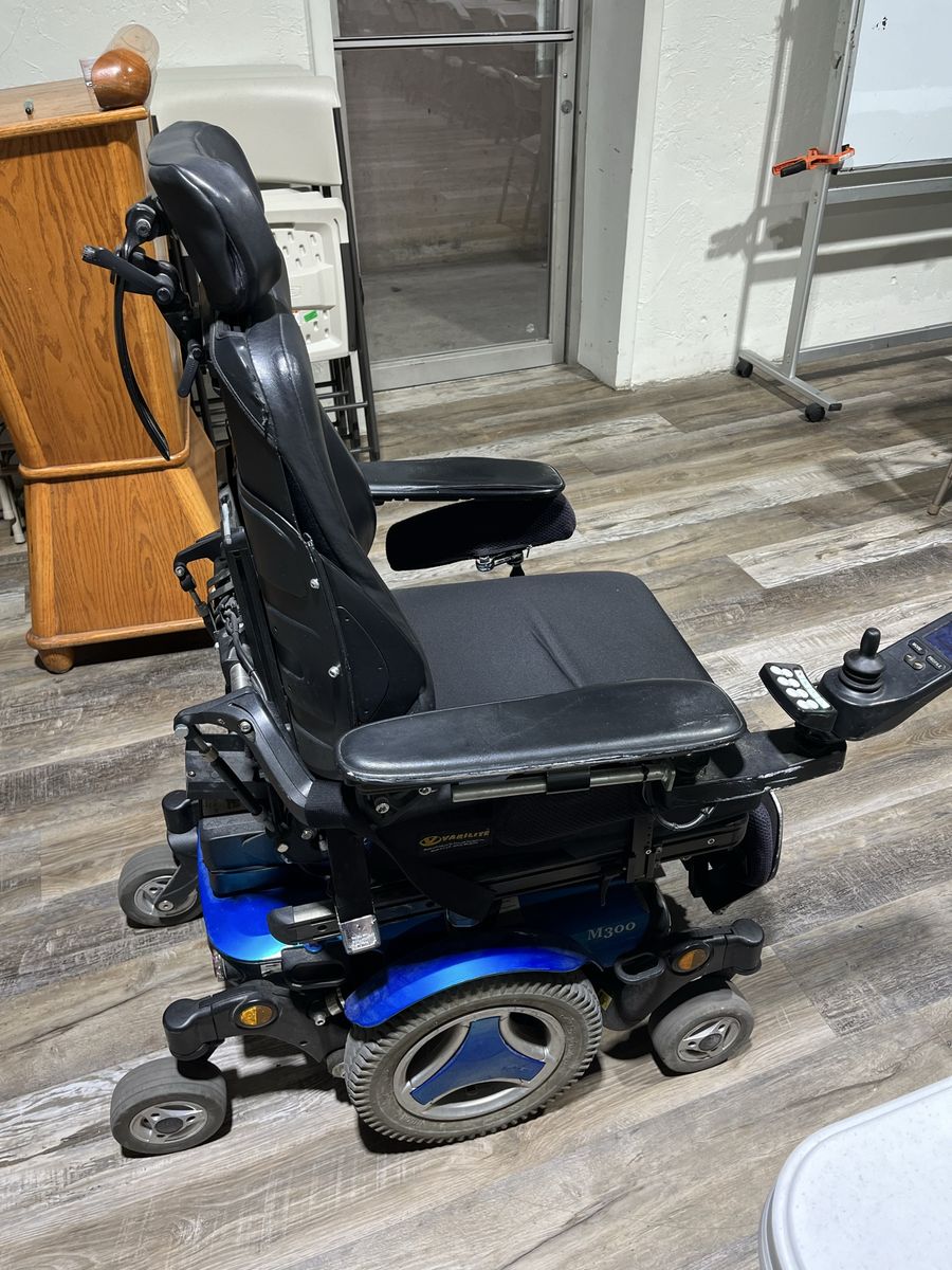 Permobil M300 Corpus 3G Power Wheelchair - Blue, Used