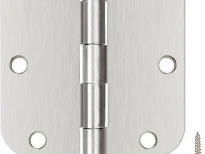 Satin Nickle Door Hinges Brushed 3.5 Inch Interior