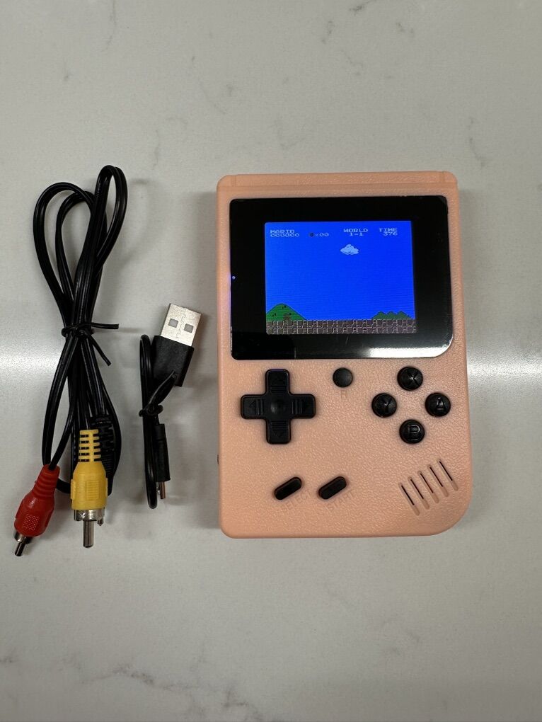 Pink Portable Game Console with Games (Brand New)