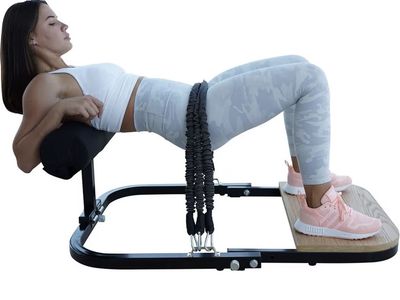 Hip thrust glute machine