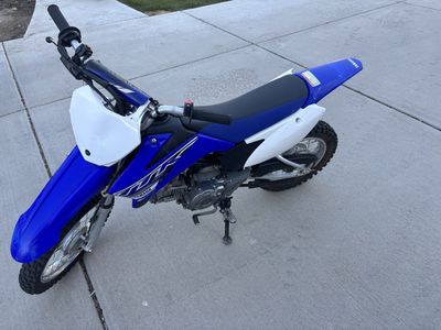 Yamaha TT-R110 Dirt Bike Blue and White Youth Motorcycle