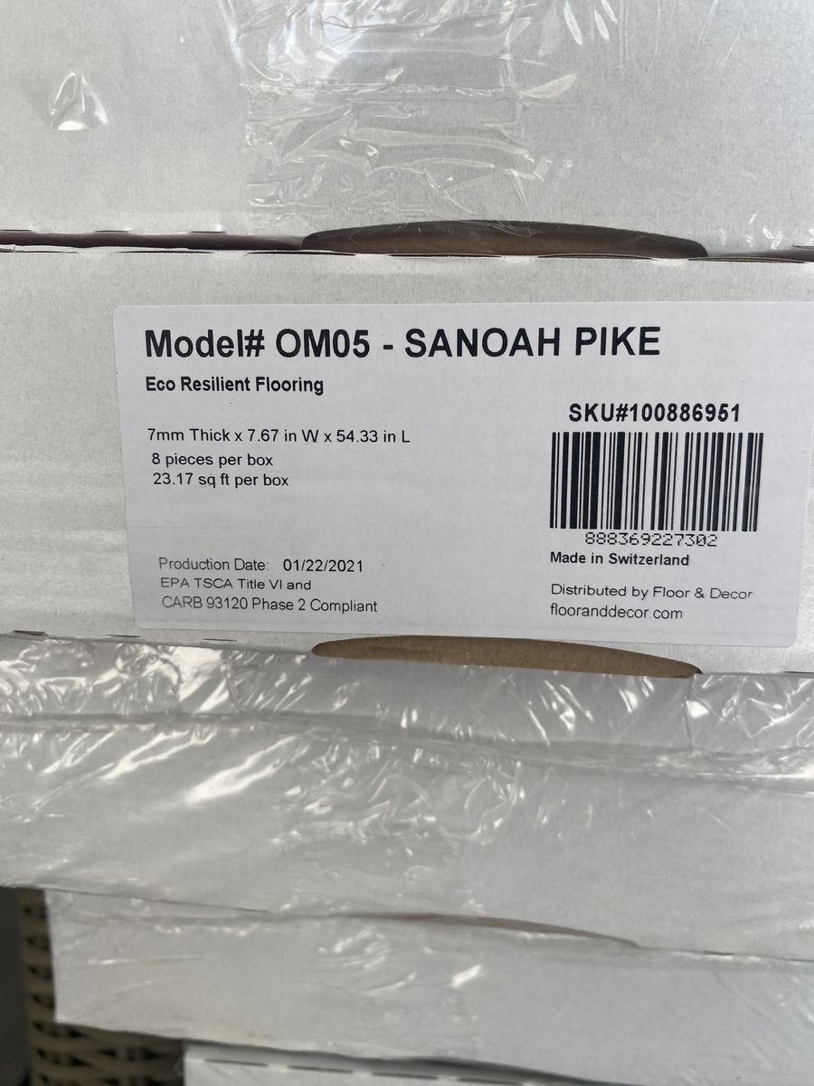 Laminate flooring, 220+ sq feet for $250