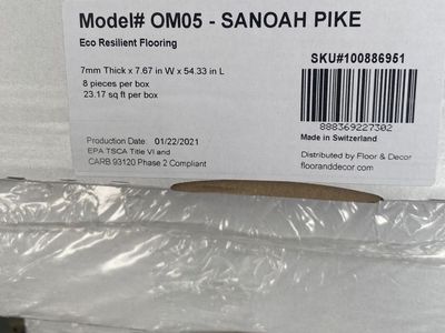 Laminate flooring, 220+ sq feet for $250