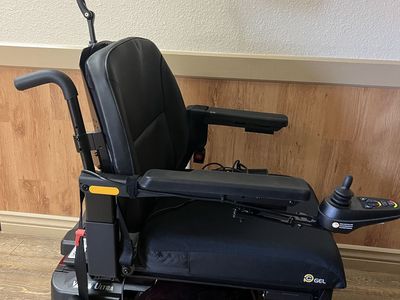 Merits Health P310 Regal Power Wheelchair Black Gel Cushion Headrest