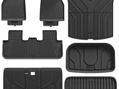 3W Tesla Model Y Juniper 2025 2026 (Not Fit 2026 Model Y Standard Range) Custom Floor Mats Lumedge™ All-Weather Protection 5-Sea