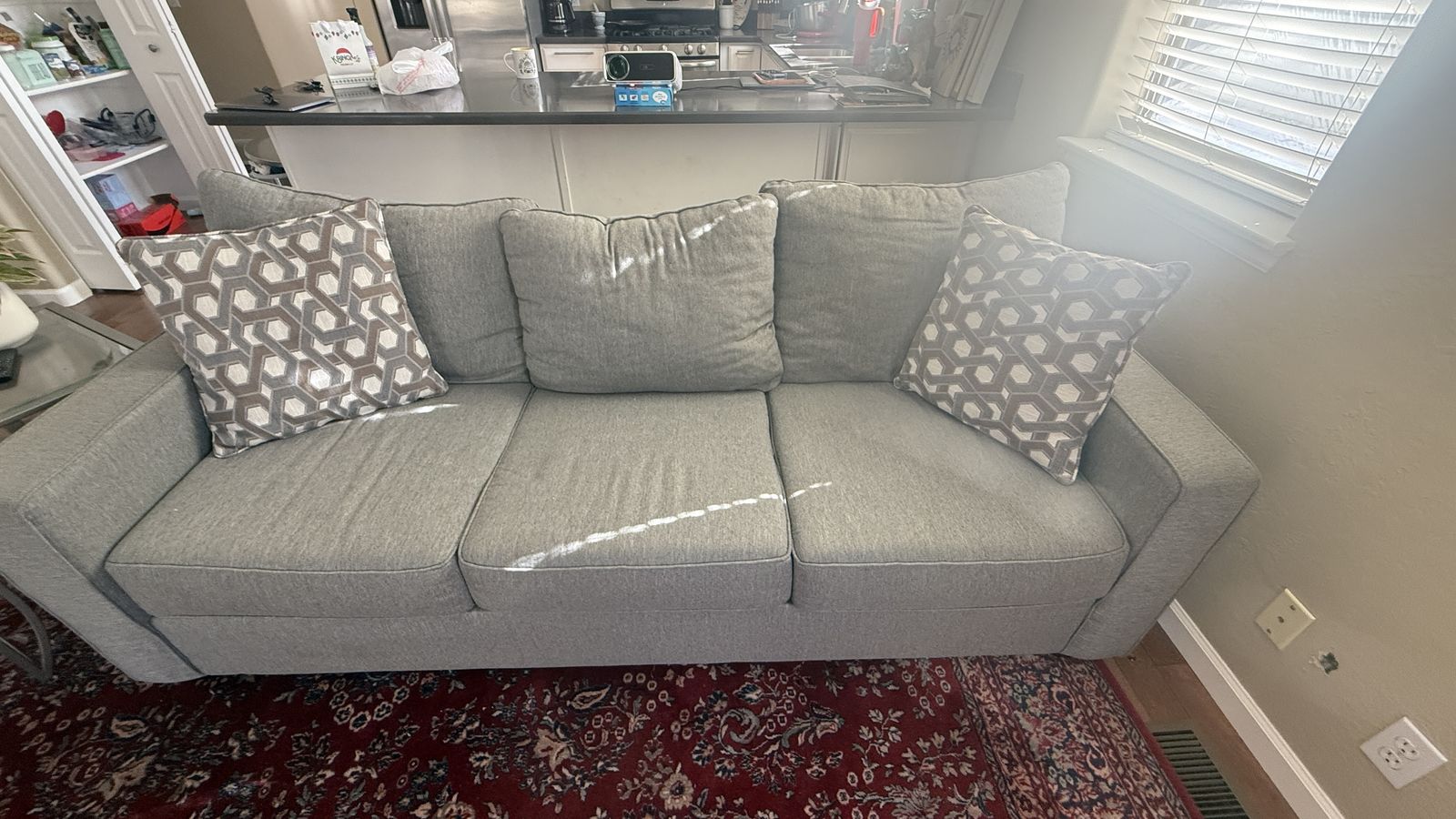 Grey Pull out Couch