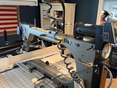 Gammill Optimum Plus 30” Long Arm Quilting Machine – 12’ Table + Supplies (Open to offers)