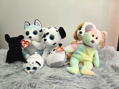 Large Bundle of TY Beanie Babies & Boos β 7 Total (2) 1990's OG's