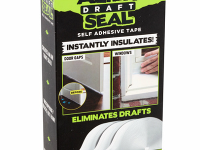 Alien Draft Seal Self-Adhesive Tape - 3 Rolls, 49 ft total, for Windows & Doors, Eliminates Drafts-Section A