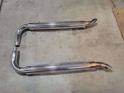 Chrome side pipes