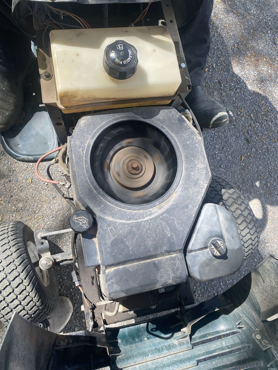 Old Riding Lawn Mower