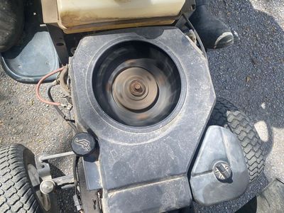 Old Riding Lawn Mower