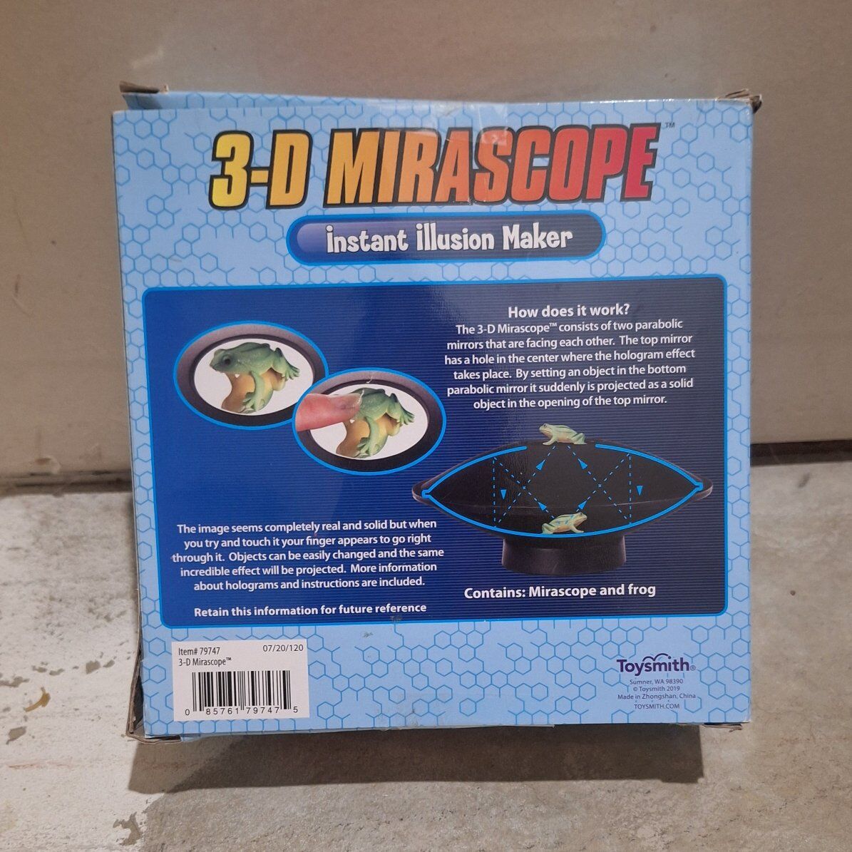 Science/Magic Toy! 3D Miroscope Optical Illusion